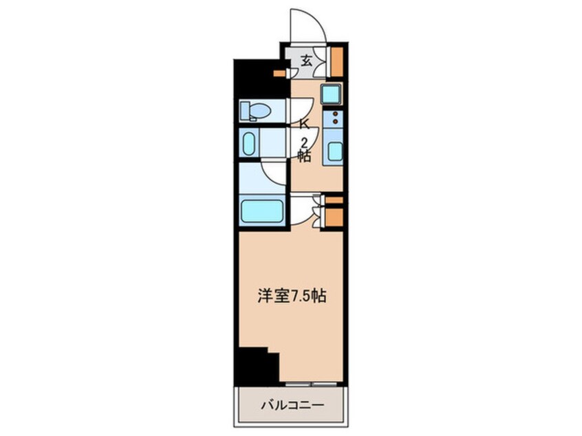 間取図 クレストコート新宿山吹