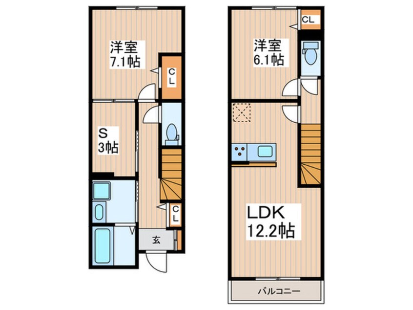 間取図 グラナーデ高井戸東