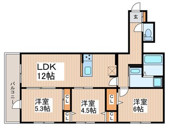 間取図 グラナーデ高井戸東