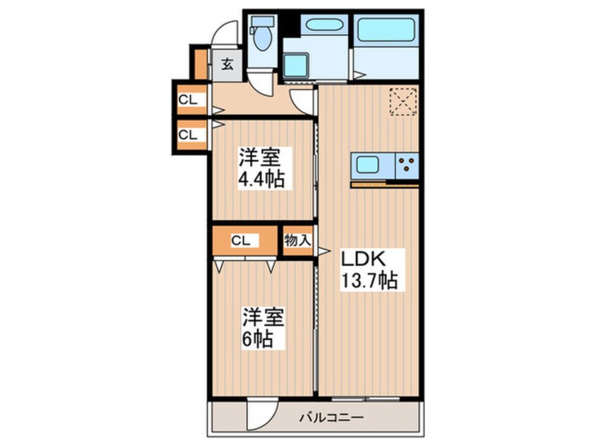 間取図 グラナーデ高井戸東