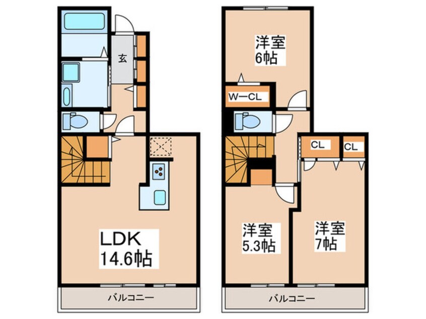 間取図 グラナーデ高井戸東