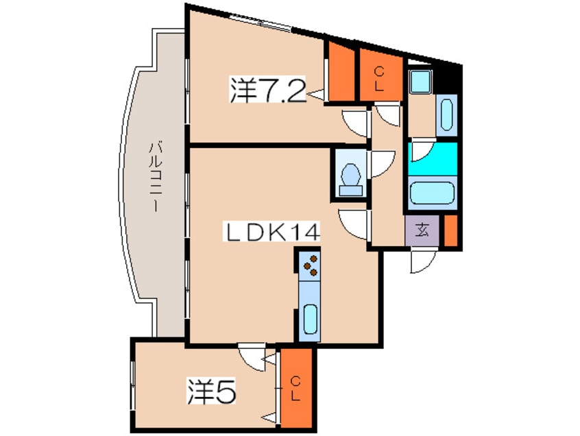 間取図 ミレニアムコート青葉台