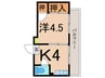 グリ－ンヒルノック 1Kの間取り