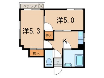 間取図 グリ－ンヒルノック