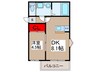 エクセレンテ秋津 1DKの間取り