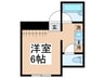 パラゼット蔵前 1Rの間取り