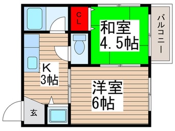 間取図 ローヤルコーポ浅野