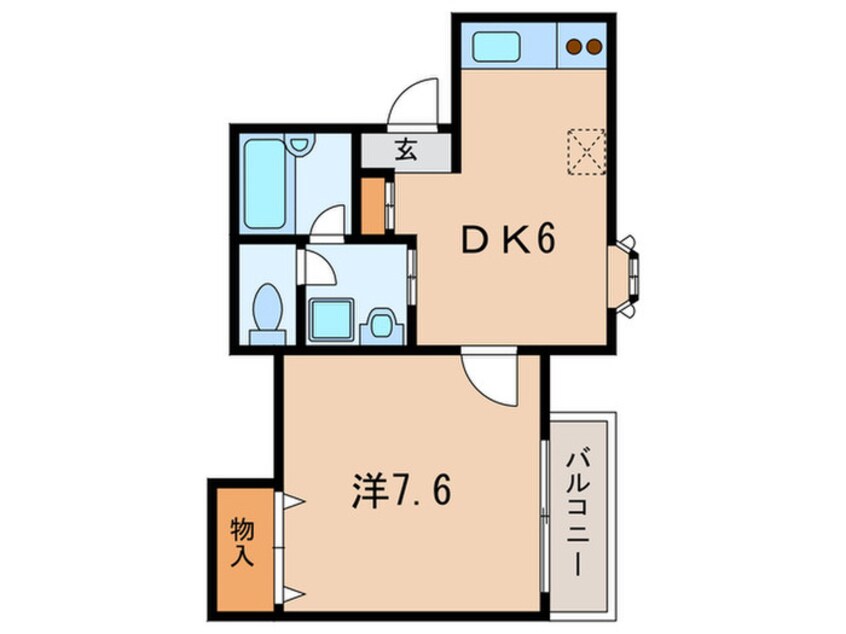 間取図 カ－ザＵ