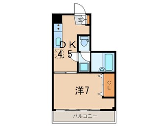 間取図 カ－ザＵ