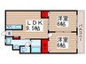 第５昭栄マンション 2LDKの間取り