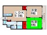 第５昭栄マンション 2LDKの間取り