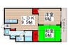 第５昭栄マンション 2LDKの間取り