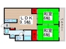 第５昭栄マンション 2LDKの間取り