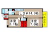 ドルチェ 2LDKの間取り