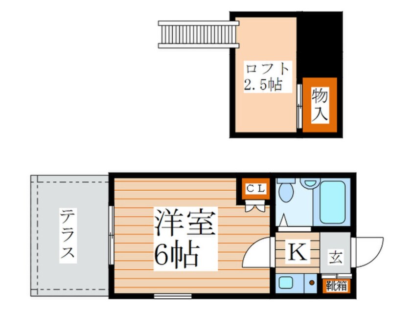 間取図 シオン花小金井B棟