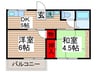 サニー行徳 2DKの間取り