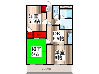 間取図 エコ－ハイツ