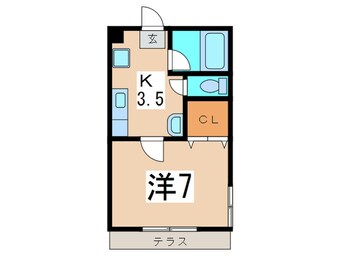 間取図 ハイツ　コスモス