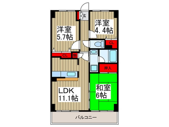 間取り図 パ－クス新座