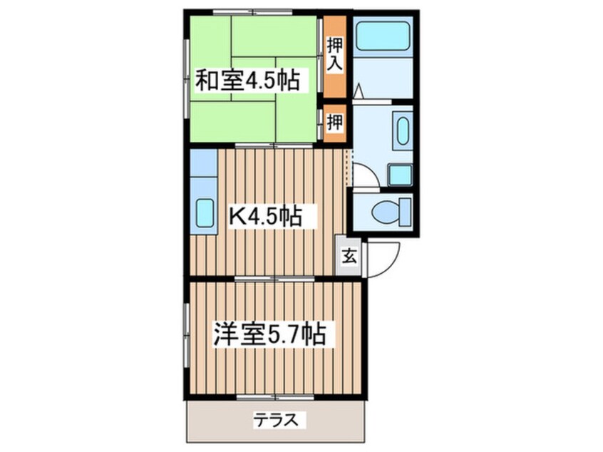 間取図 ハイツＳＥＫＩＮＥ