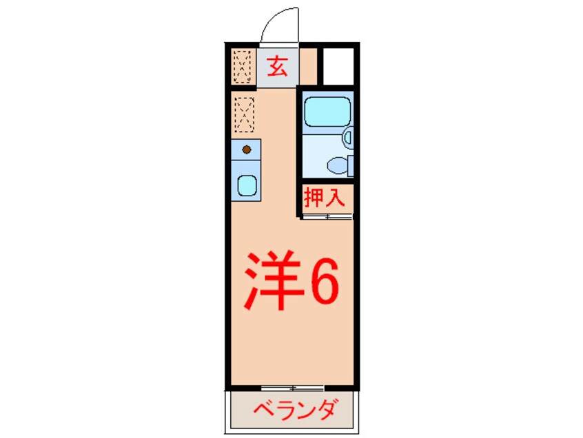 間取図 コーポリカ　３