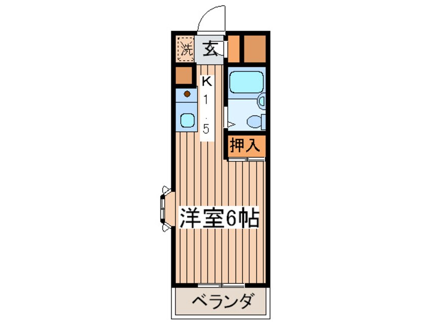 間取図 コーポリカ　３