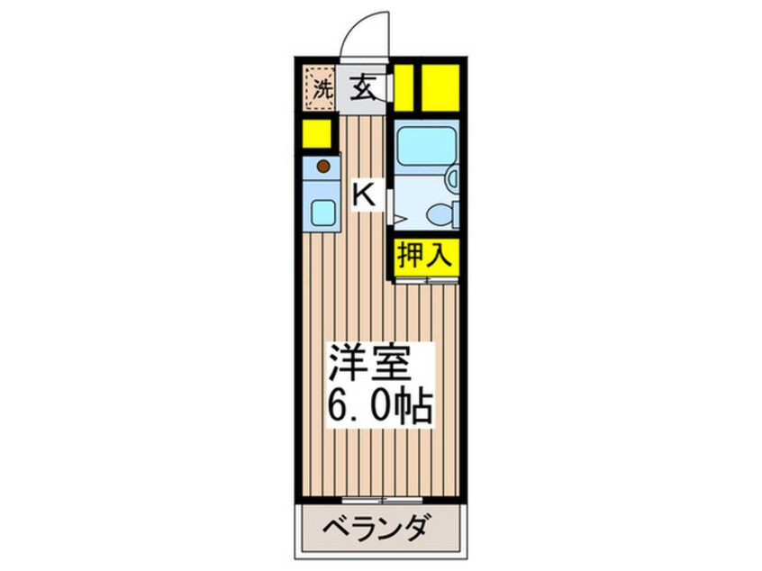 間取図 コーポリカ　３