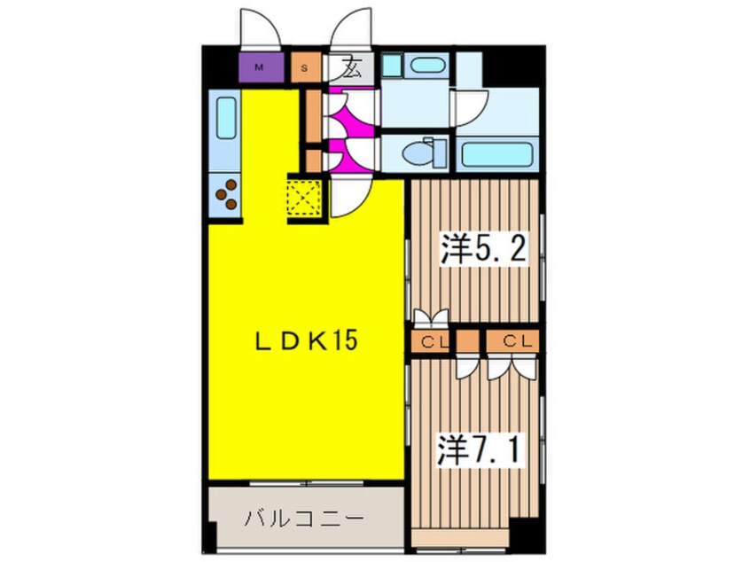 間取図 ドゥーエ日本橋