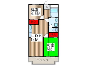 間取図 新田第６中島ハイツ