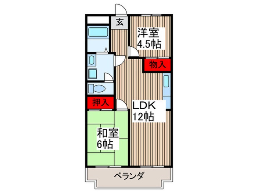 間取図 新田第６中島ハイツ