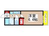 フレンズ大川原 1Kの間取り