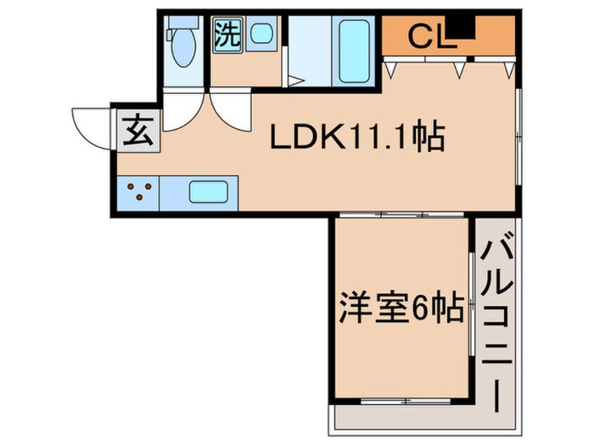 間取図 コーポラス長谷川