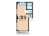 マキ高輪 1Rの間取り