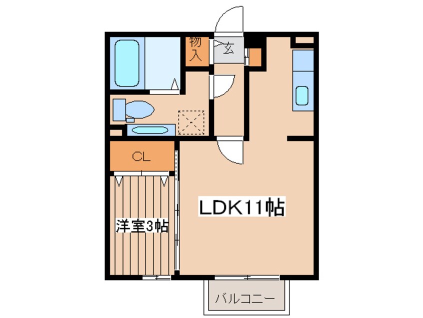 間取図 クレセントＢ