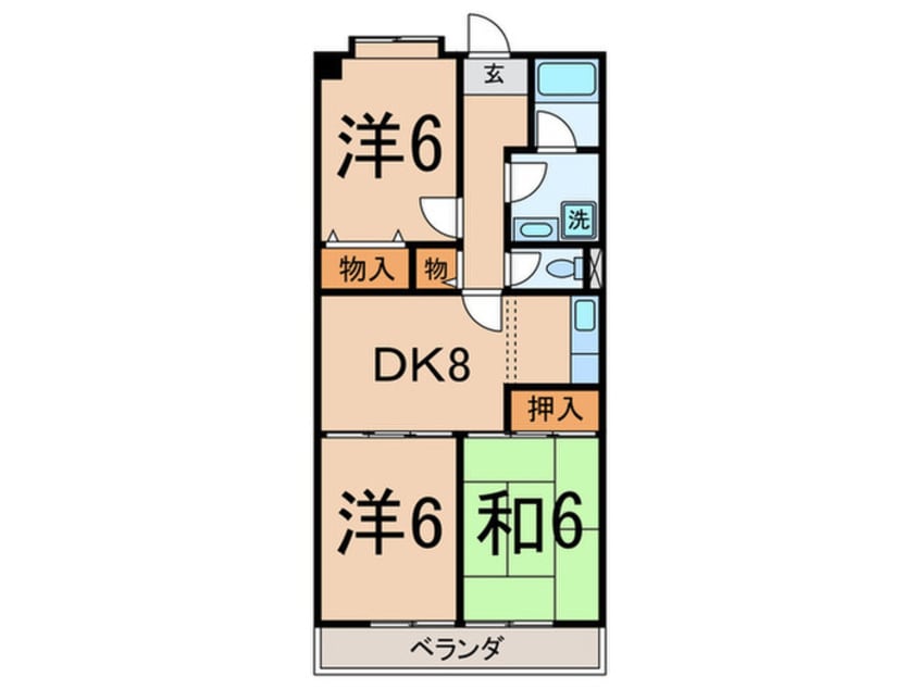 間取図 ロイヤルメゾン雪谷