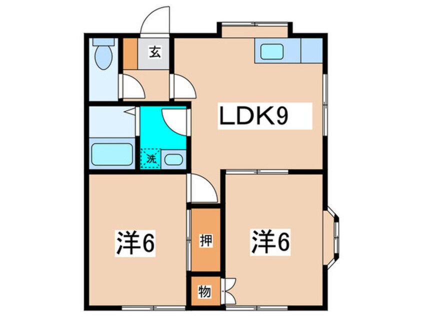 間取図 ハッピーハイツ