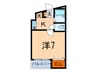 メゾンリンクス２ 1Kの間取り