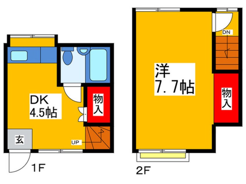 間取図 ハイツ岡本