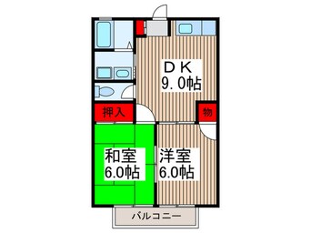 間取図 グリーンコーポ金崎