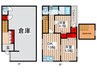 富岡二丁目戸建 2DKの間取り