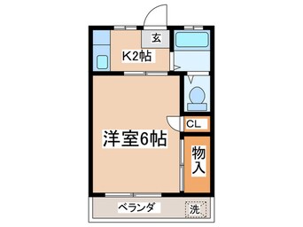 間取図 コ－ポ榎戸　２
