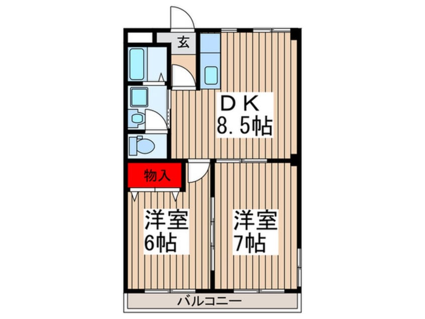 間取図 ＳＵＮＮＹ　ＣＯＵＲＴ
