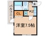 ＹＭフラット 1Kの間取り
