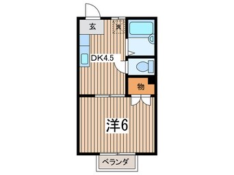 間取図 エクレ－ルＫ若松町