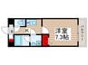 クレヴィスタ柴又 1Kの間取り