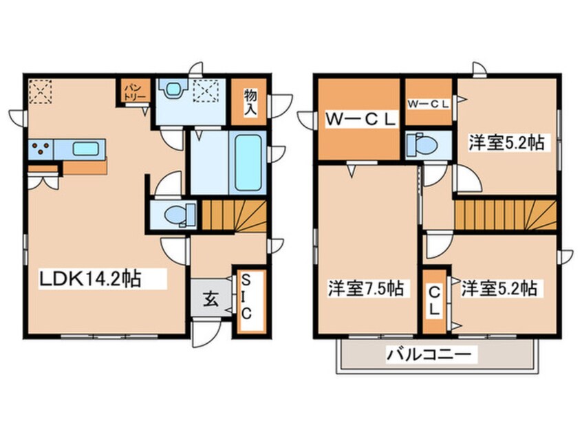 間取図 アガパンサス　Ａ棟