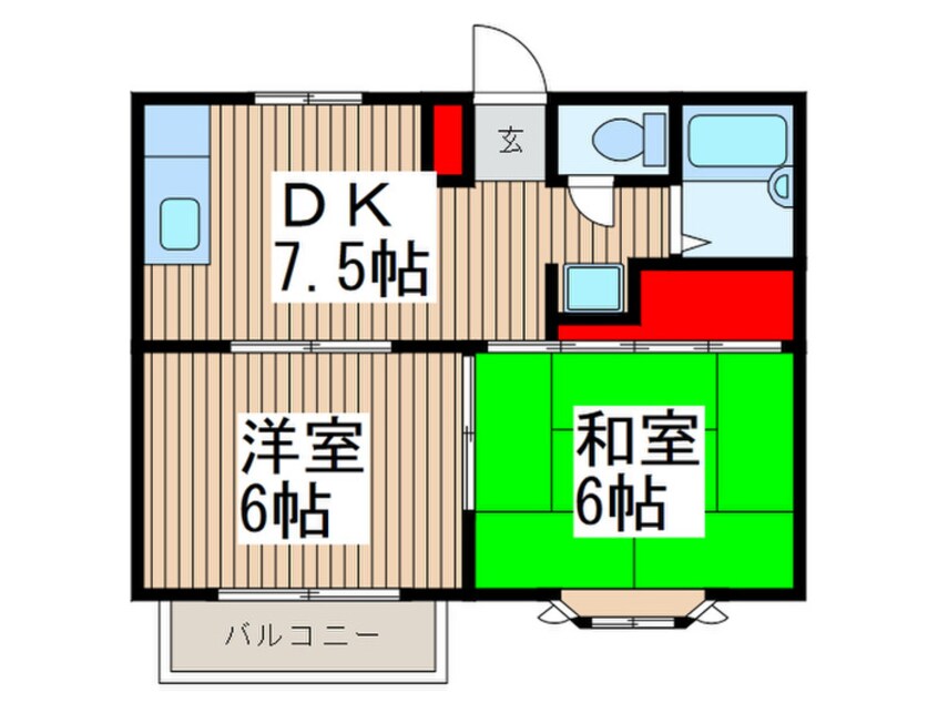 間取図 弘栄ハイムⅡ