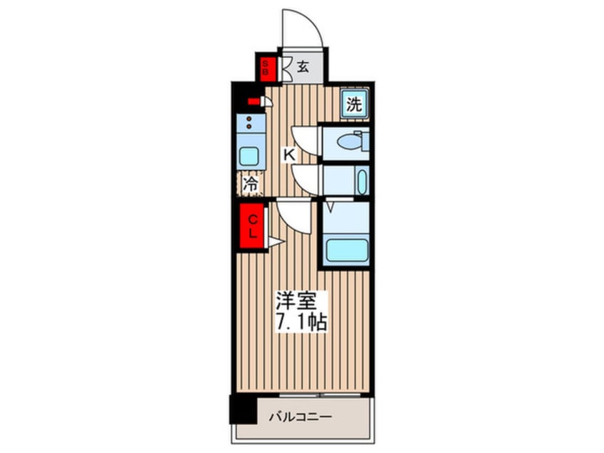 間取図 プレサンス・ジェネ浅草ＷＥＳＴ
