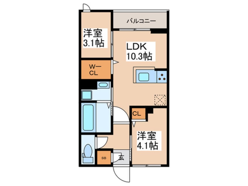 間取図 セレスティア白鳥