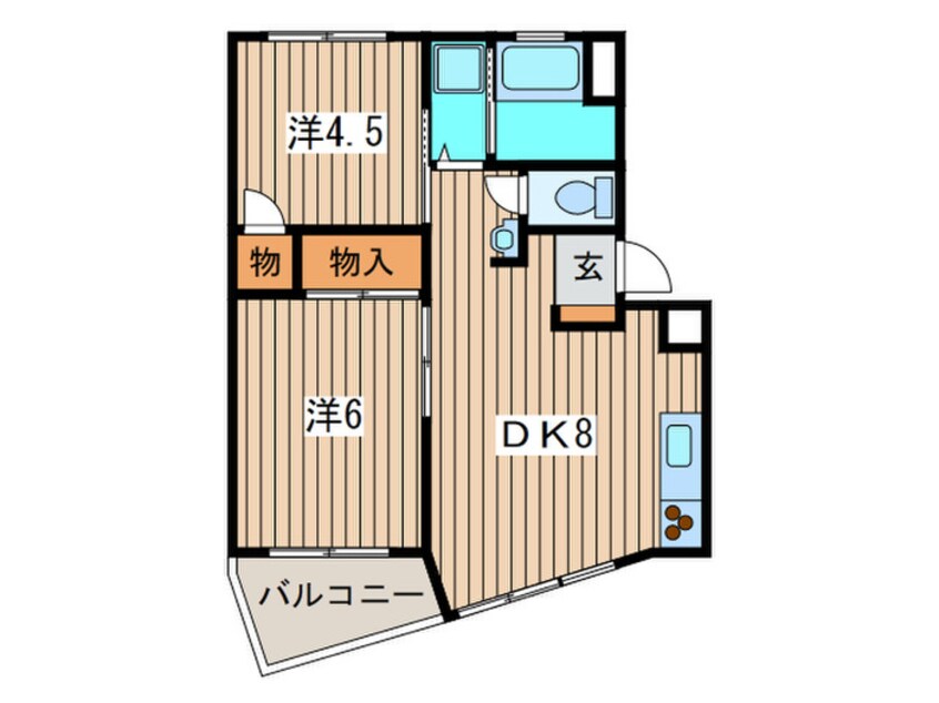 間取図 東急森アパ－トメント